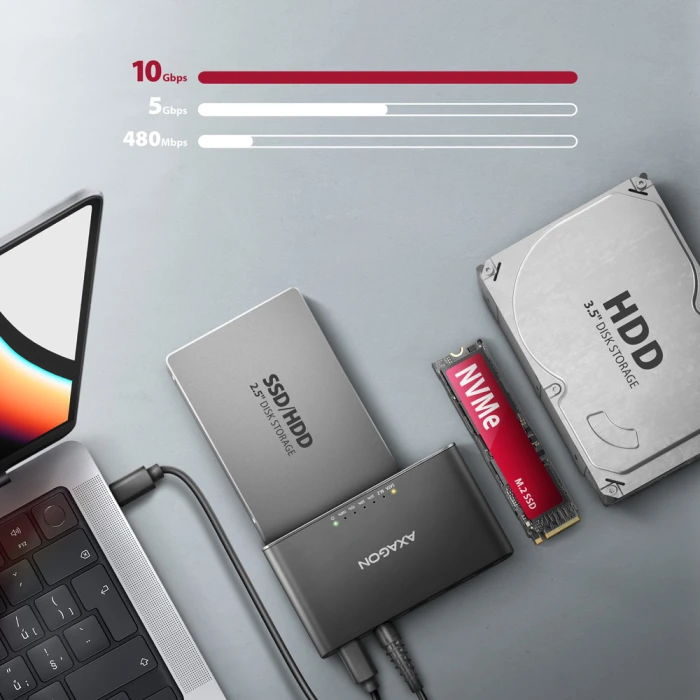 AXAGON ADSA-CC M.2 NVMe - SATA cloning