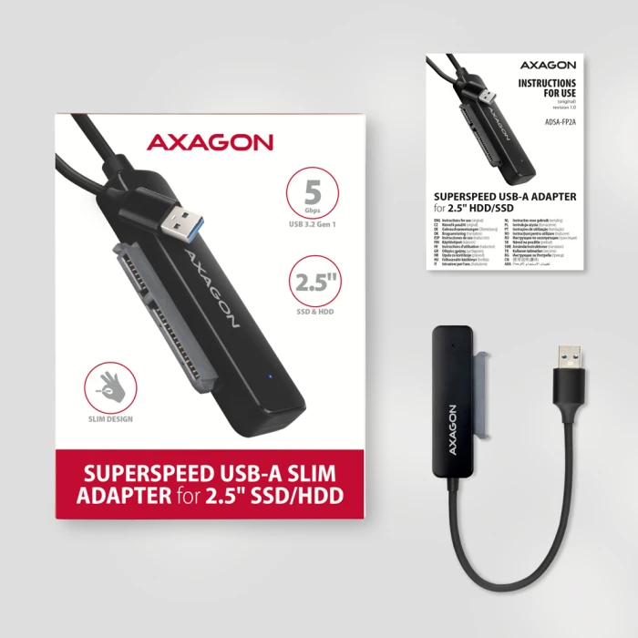 AXAGON ADSA-FP2A SATA to 2.5" SSD/HDD