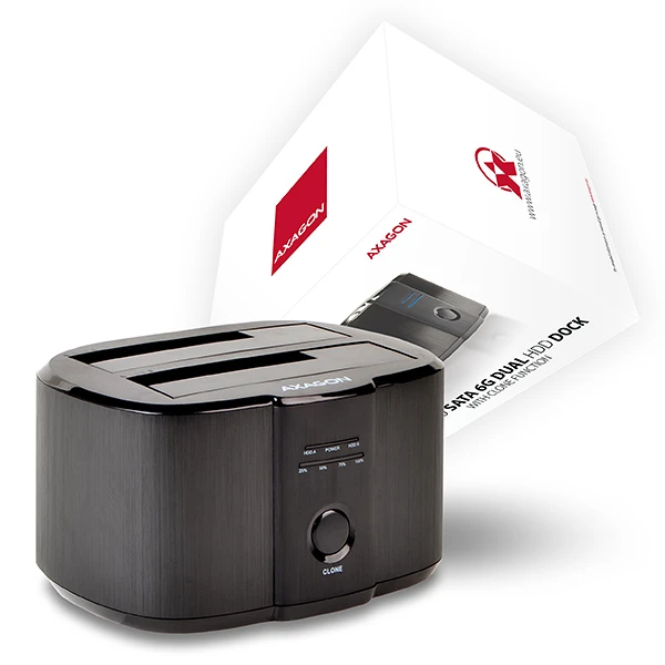 AXAGON ADSA-ST USB3.0 - 2x SATA 6G CLONE DUAL HDD