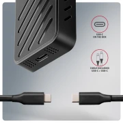 AXAGON ARMORED 20Gbps USB-C > NVMe
