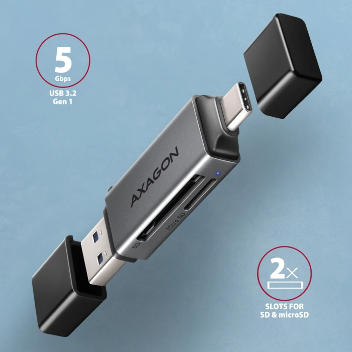 AXAGON CRE-DAC USB-C/A card reader