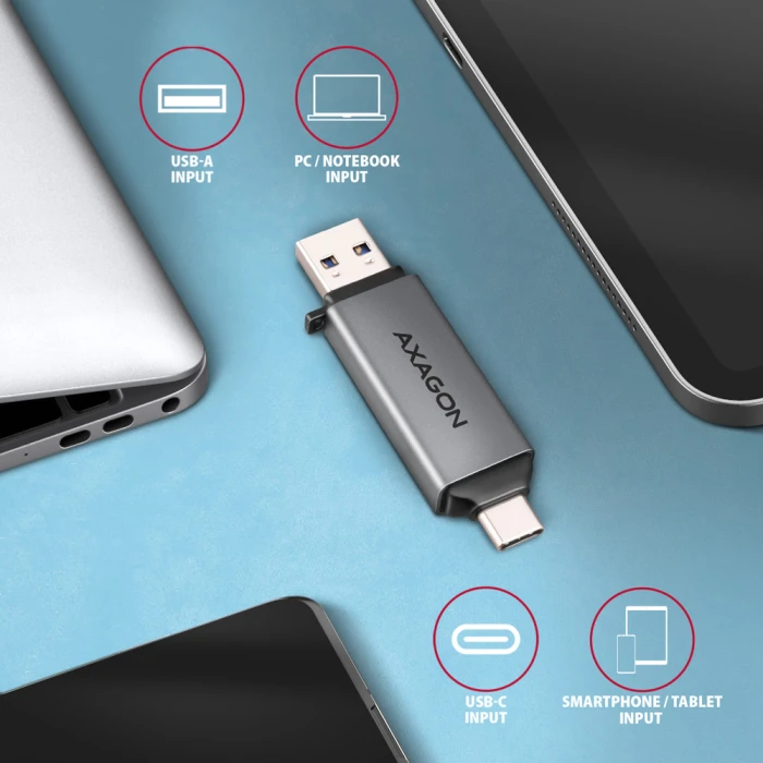 AXAGON CRE-DAC USB-C/A card reader