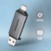 AXAGON CRE-DAC USB-C/A card reader