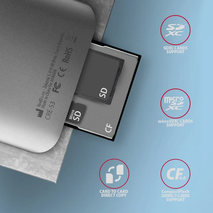 AXAGON CRE-S3 UHS-II reader