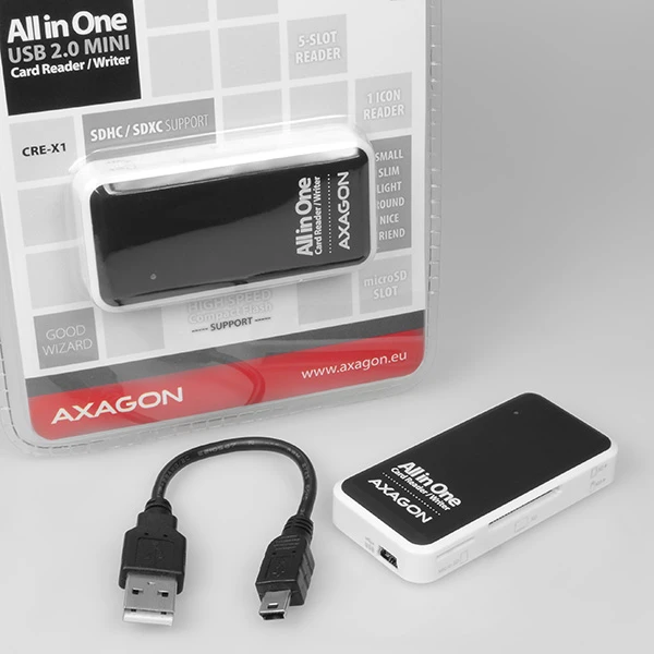 AXAGON CRE-X1 5-in-1 reader
