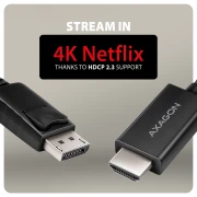 AXAGON DisplayPort > HDMI 4K/60Hz 1.8m