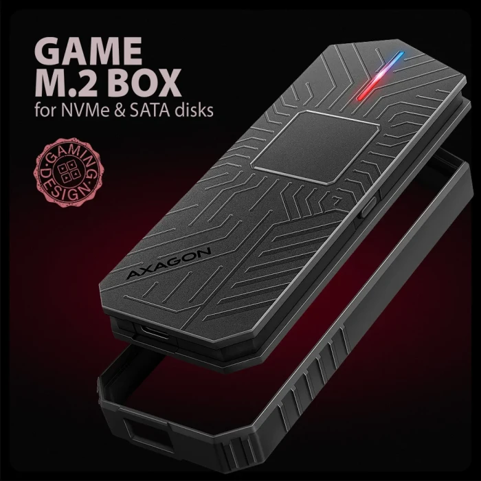 AXAGON GAME 10Gbps USB-C > NVMe