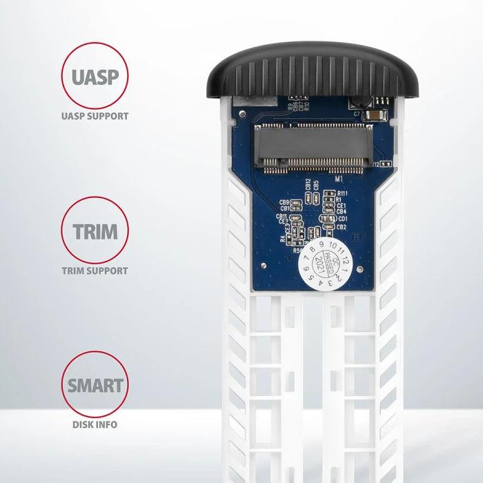 AXAGON EEM2-SA USB to M.2 SATA SSD