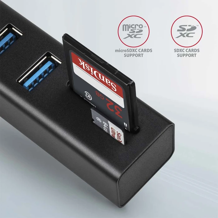 AXAGON HMA-CR3A hub + card reader