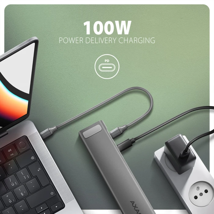 AXAGON HMC-10HLS USB-C 9in1 hub
