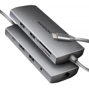 AXAGON HMC-8HLSA USB-C 9in1 hub