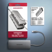 AXAGON HMC-8HLSA USB-C 9in1 hub