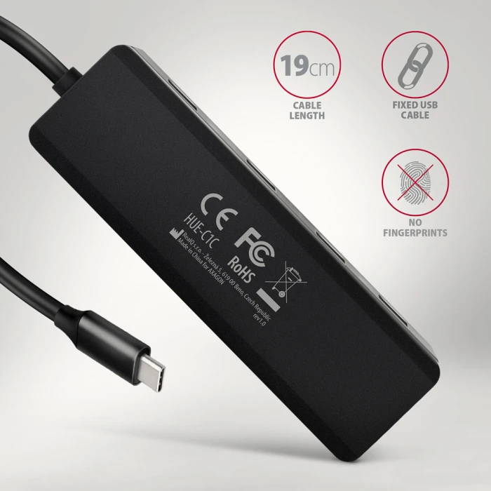 AXAGON HUE-C1C USB-C 5Gbps hub