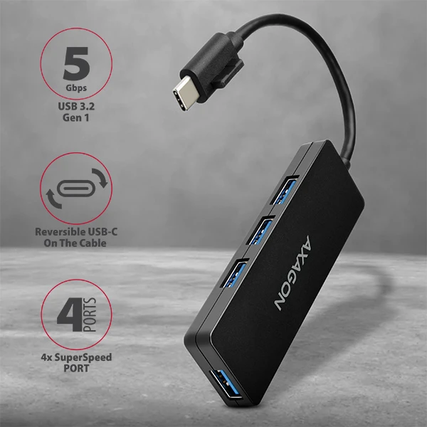 AXAGON HUE-G1C SuperSpeed USB-C hub