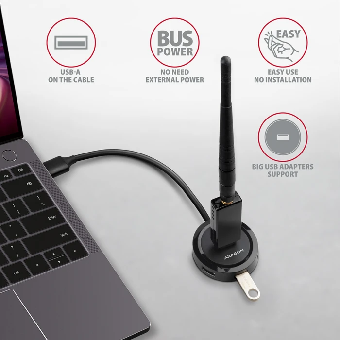 AXAGON HUE-P1A SuperSpeed USB hub