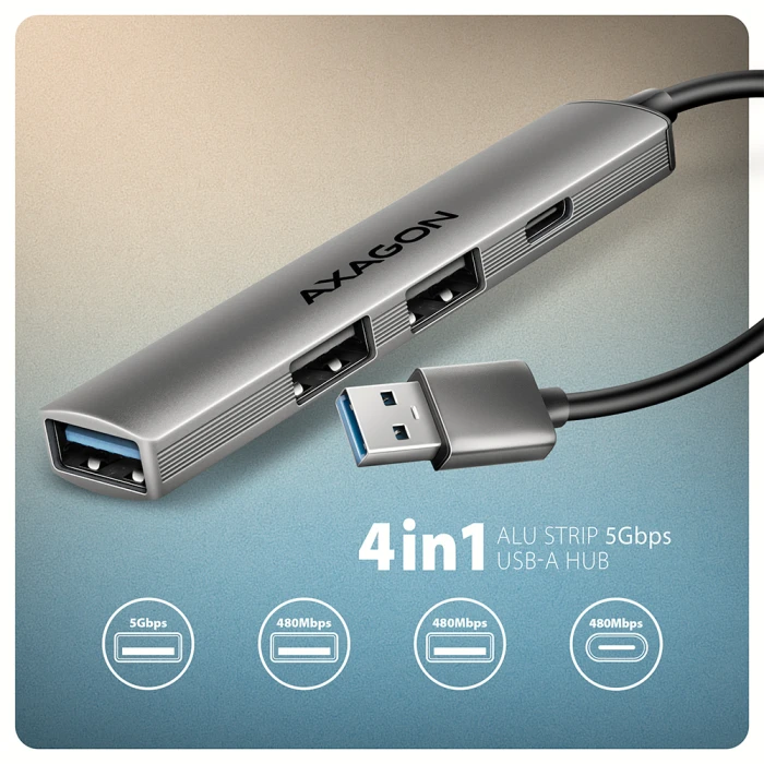 AXAGON HUE-STA 4 x USB