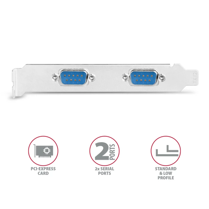 AXAGON PCEA-S2N PCIe 2x Serial/RS232