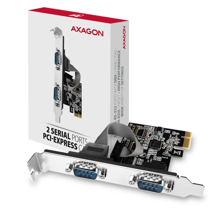 AXAGON PCEA-S2N PCIe 2x Serial/RS232