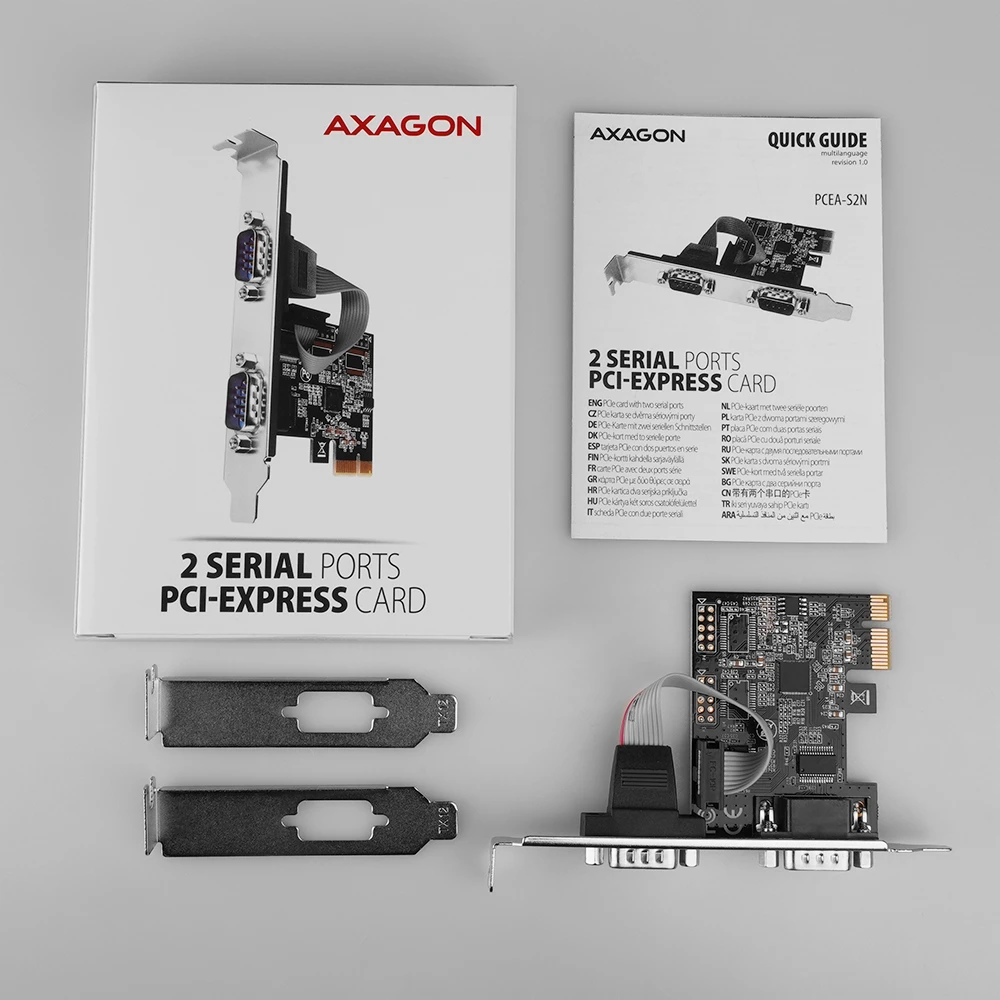 AXAGON PCEA-S2N PCIe 2x Serial/RS232