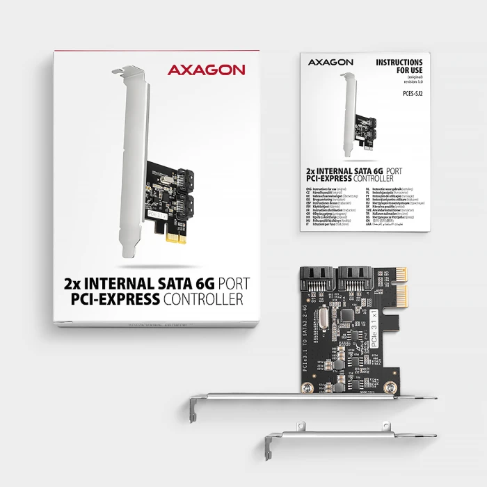 AXAGON PCES-SJ2 PCIe 2x SATA 6G