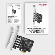 AXAGON PCEU-43RS PCIe 4 x USB 3.2 Gen 1