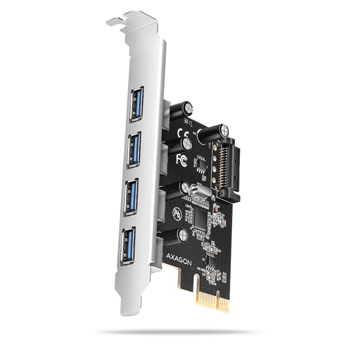 AXAGON PCIe controller 4 x USB-A 5Gbps