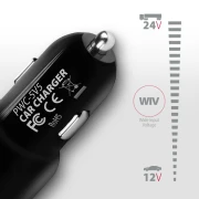AXAGON PWC-5V5 2.4A + 2.4A car charger 24W