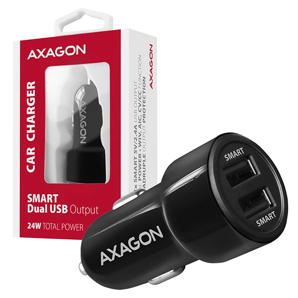 AXAGON PWC-5V5 2.4A + 2.4A car charger 24W