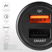 AXAGON PWC-QC5 QC3.0 car charger 31.5W