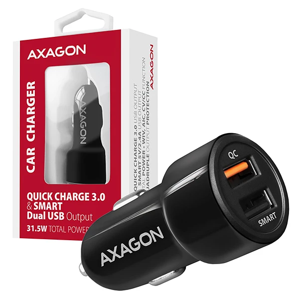 AXAGON PWC-QC5 QC3.0 car charger 31.5W