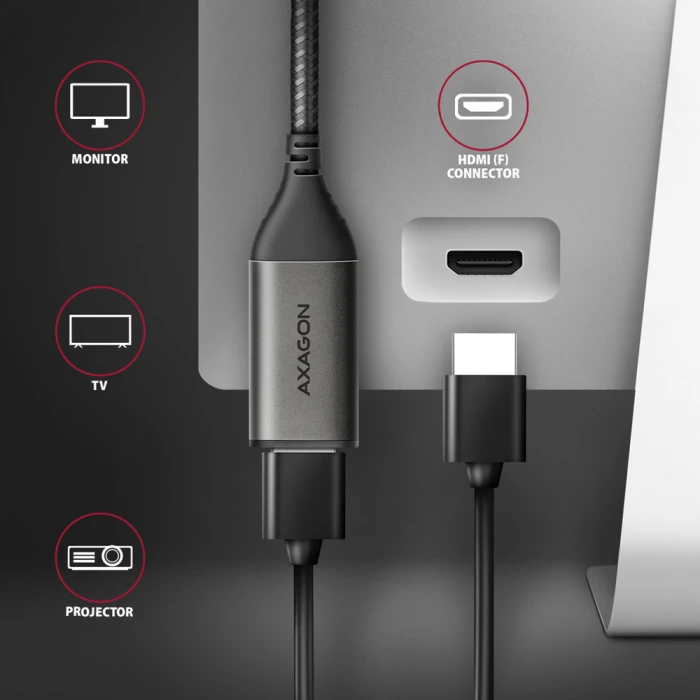 AXAGON RVC-HI2M USB-C > HDMI 2.0 4K