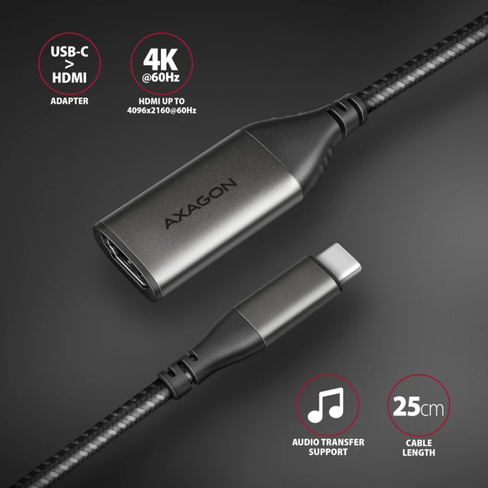 AXAGON RVC-HI2M USB-C > HDMI 2.0 4K