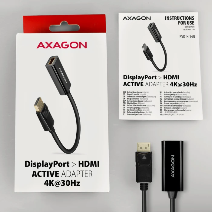AXAGON RVD-HI14N DisplayPort > HDMI 1.4 4K/30Hz