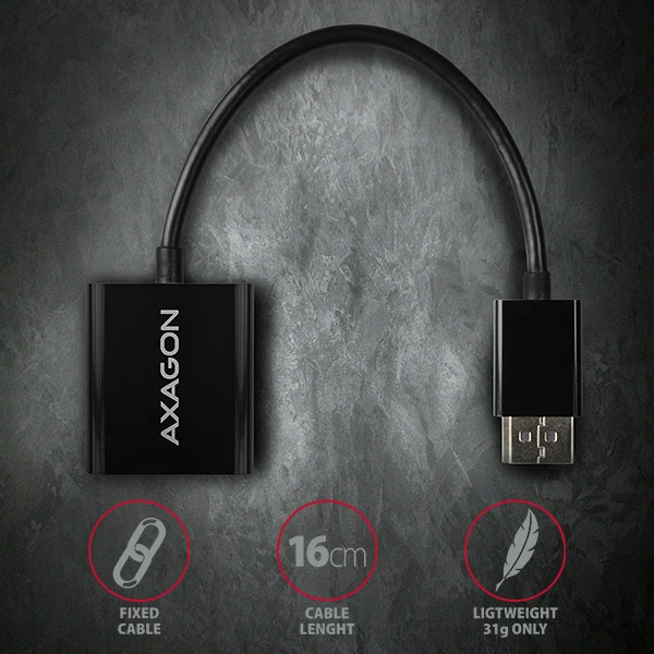 AXAGON RVD-VGN DisplayPort > VGA