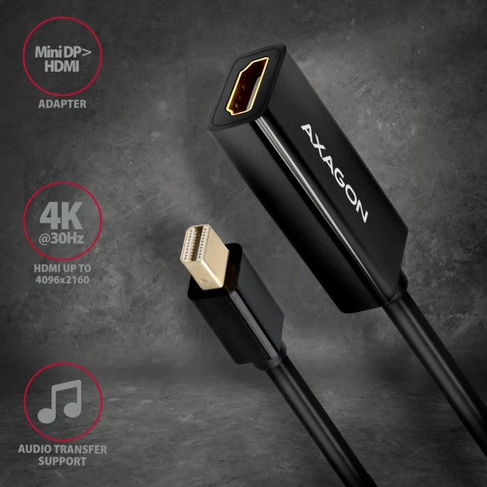 AXAGON RVDM-HI14N Mini DP > HDMI 4K/30Hz
