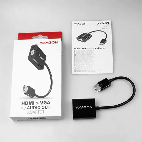 AXAGON RVH-VGAN HDMI > VGA Audio OUT