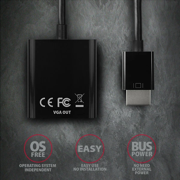 AXAGON RVH-VGN HDMI > VGA adapter