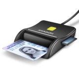 AXAGON Smart/ID card FlatReader