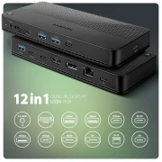 AXAGON USB4 40Gbps DUAL DISPLAY 12in1