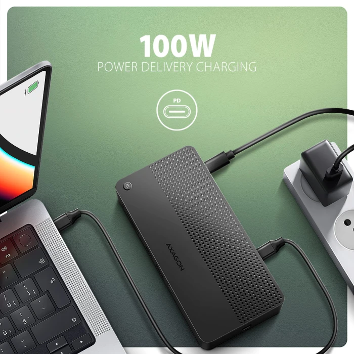 AXAGON USB4 40Gbps DUAL DISPLAY 12in1