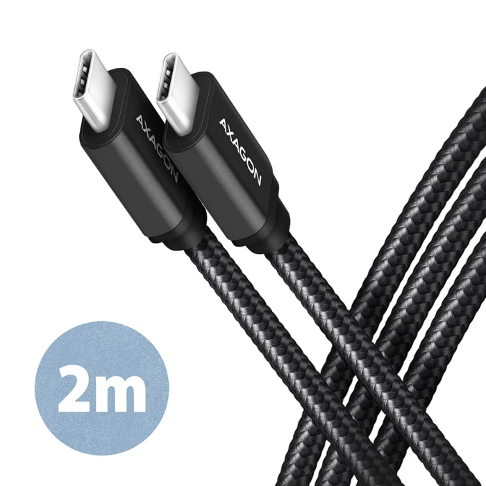 Axagon USB type-C 3.2 Gen 1 Braided 2m