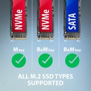 AXAGON USB-A 10Gbps > M.2 NVMe/SATA