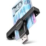 AXAGON USB-A Smart card PocketReader