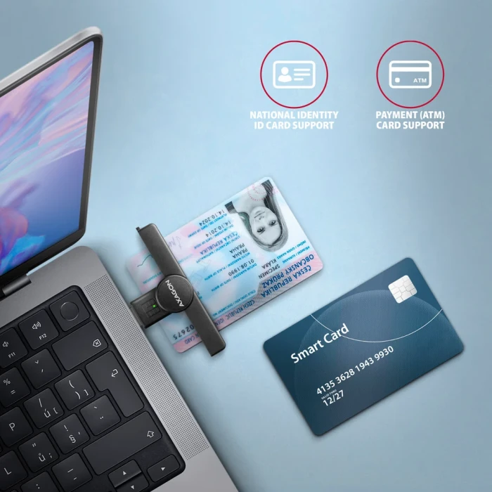 AXAGON USB-A Smart card PocketReader