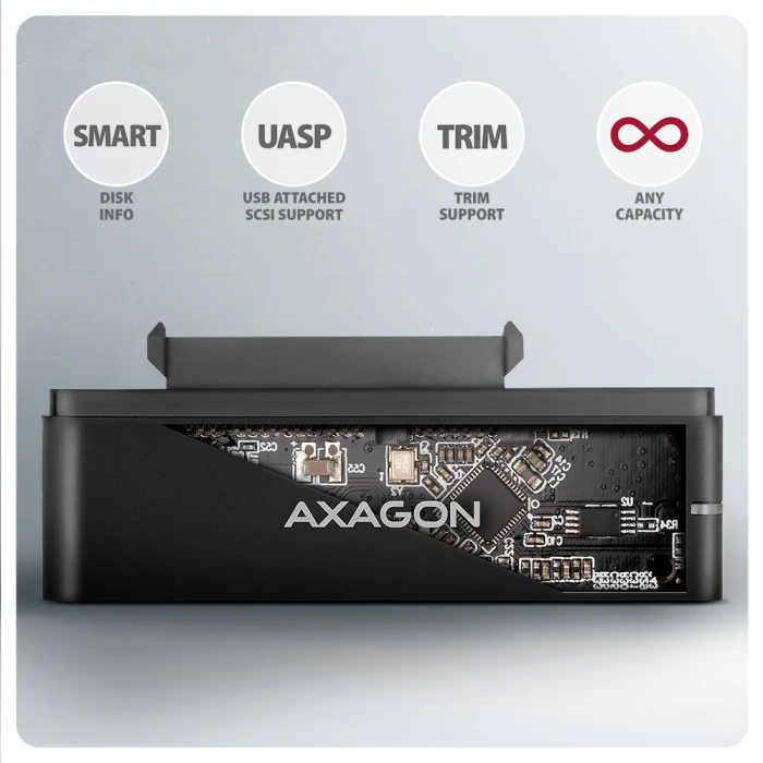 AXAGON USB-C 10Gbps > 2.5"/3.5" SSD/HDD