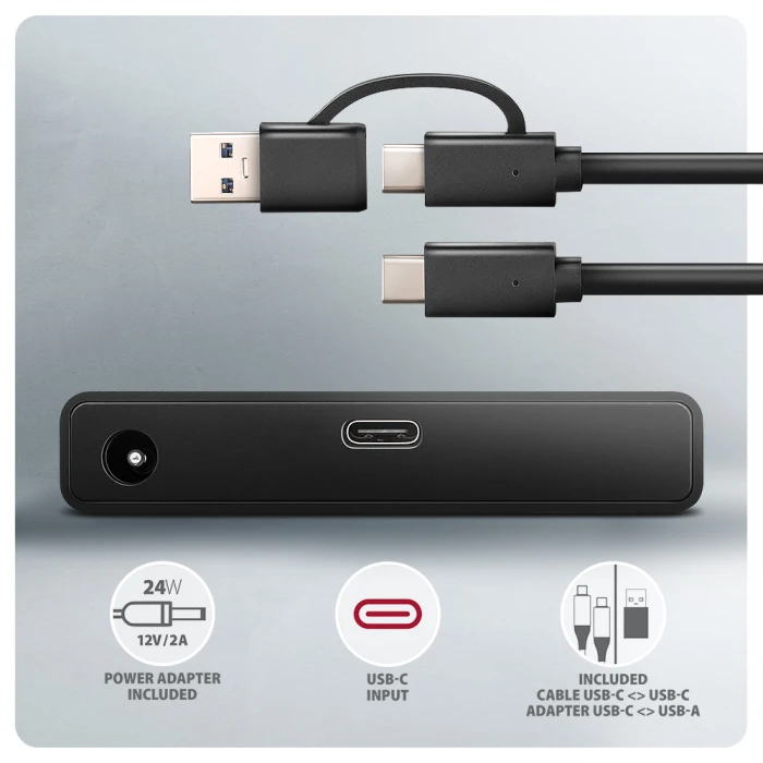 AXAGON USB-C 10Gbps > 2.5"/3.5" SSD/HDD