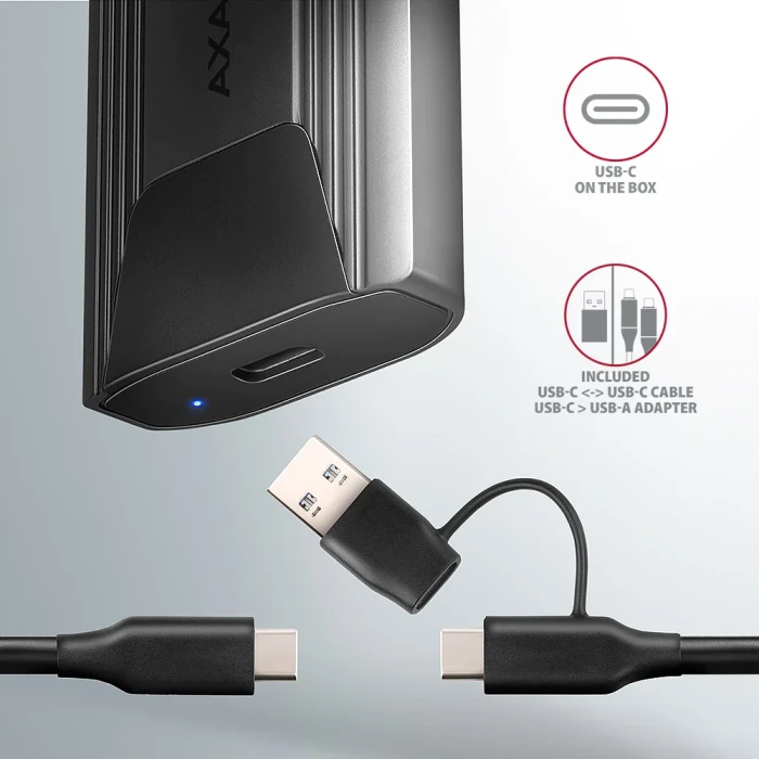 AXAGON USB-C 10Gbps M.2 NVMe