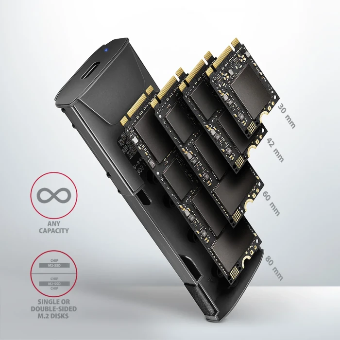 AXAGON USB-C 10Gbps M.2 NVMe