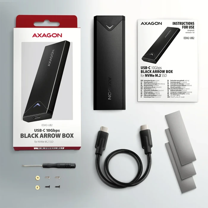 AXAGON USB-C 10Gbps M.2 NVMe
