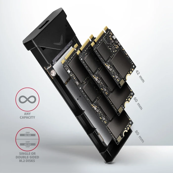 AXAGON USB-C 10Gbps M.2 NVMe